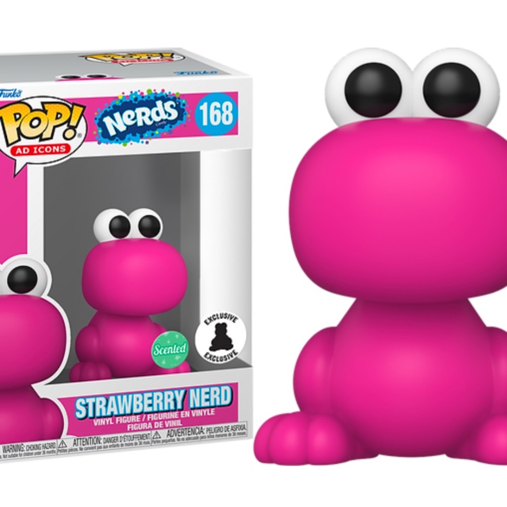 Funko Strawberry Nerd Vinyl Figure - Pink